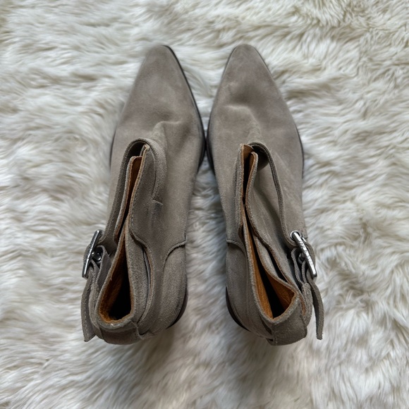 Ramone Rag & Bone Suede Ankle Boots Size 36 Ice Grey - Picture 7 of 10